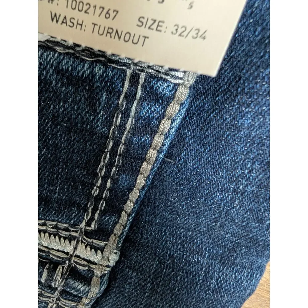 NWT Ariat M4 Jeans Mens 32x34 Blue Denim Stretch Relaxed Bootcut Leg 10021767